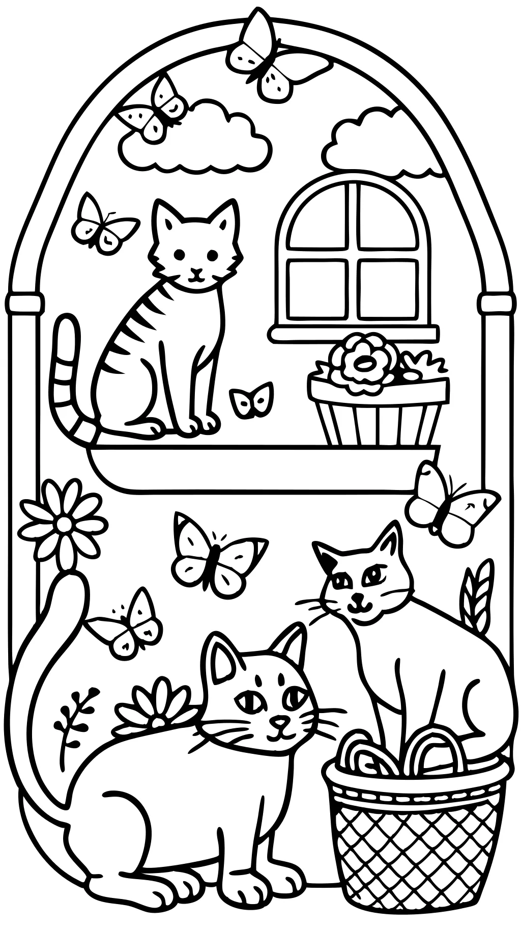 cats and dogs coloring pages